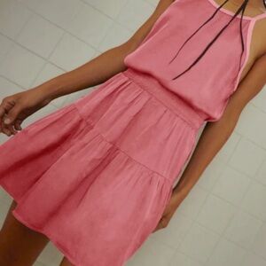 Nation Sateen Mini Skirt and Tank Top